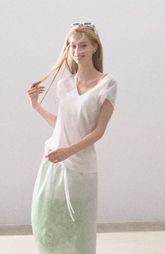Green Lace Holiday Skirt
